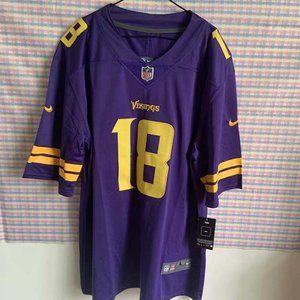 NFL Vikings Justin Jefferson #18 Purple Jersey